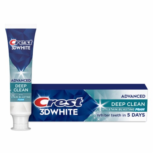 Crest 3D White Advanced Deep Clean Teeth Whitening Toothpaste