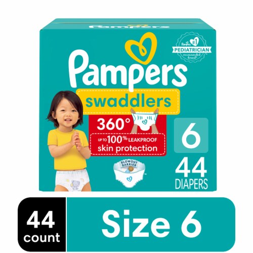 Pampers Swaddlers 360 Pull-On Diapers, Size 6 (35+lbs)