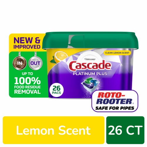 Cascade Platinum Plus Dishwasher Pods Dishwasher Detergent Dish Detergent Soap Lemon