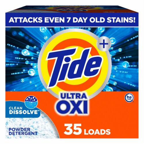 Tide Plus Ultra Oxi Powder Laundry Detergent, 35 Loads, 55 oz