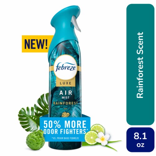Febreze Air Mist Luxe Air Freshener Odor Fighting Room Spray Rainforest Scent