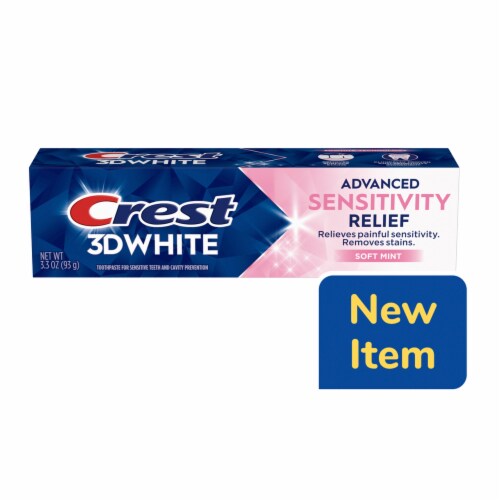 Crest Toothpaste 3DWhite Advanced Sensitivity Relief, Soft Mint