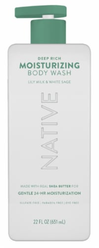 Native Body Wash Lily Milk & White Sage Deep Rich Moisturizing
