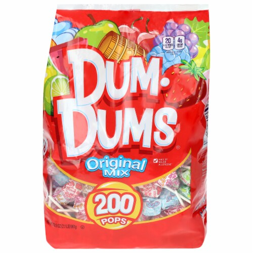 DUM DUMS Variety Flavor Mix Lollipops 200 ct