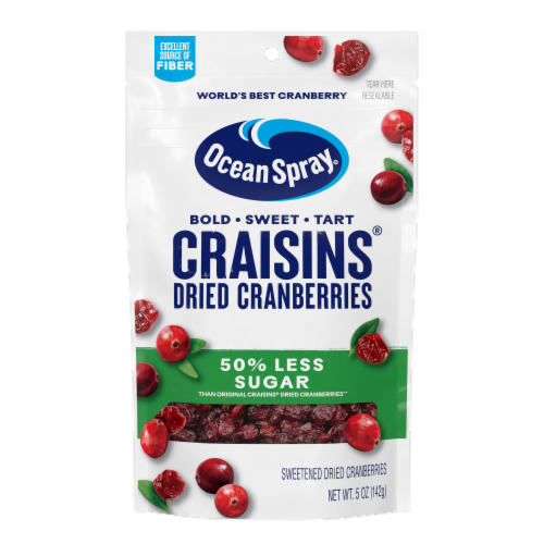 Ocean Spray® Craisins® 50% Less Sugar Dried Cranberries – Dried Fruit