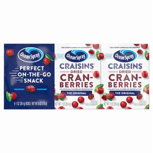 Ocean Spray Original Craisins Gluten Free Snack Packs