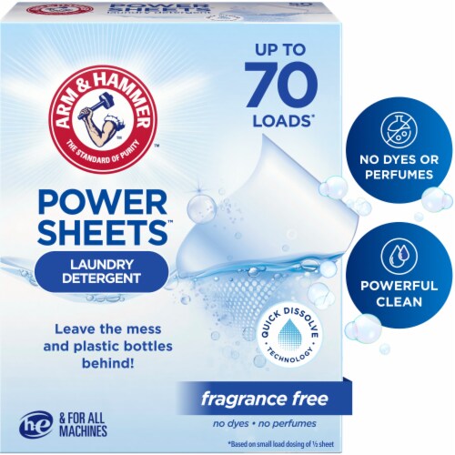 Arm & Hammer™ Fragrance-Free Power Sheets™ Laundry Detergent