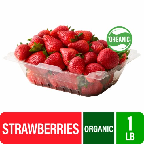 Fresh Organic Strawberries – 1 LB clamshell