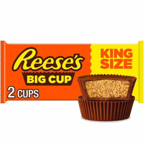 REESE’S Big Cup Milk Chocolate King Size Peanut Butter Cups Candy Pack