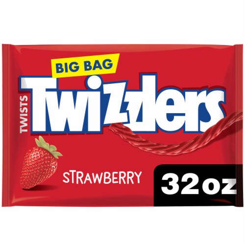 TWIZZLERS Twists Strawberry Flavored Licorice Style Candy Big Bag