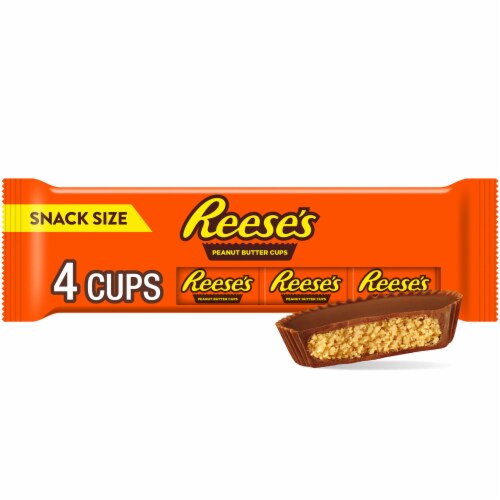 REESE’S Milk Chocolate Snack Size Peanut Butter Cups Candy Packs