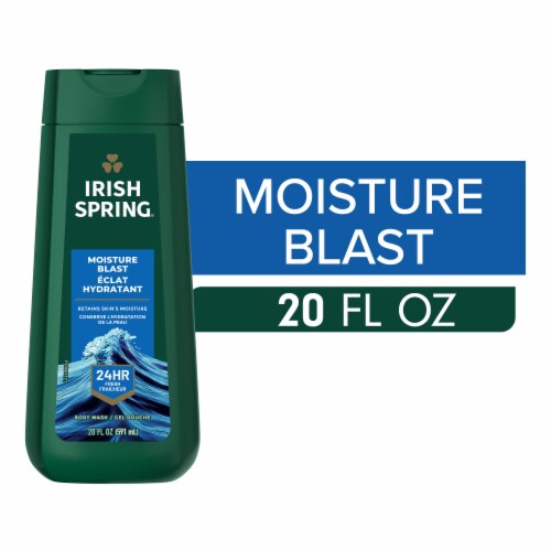 Irish Spring Moisture Blast Moisturizing Body Wash for Men 24 Hour Fresh