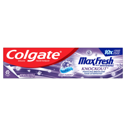 Colgate® Max Fresh WIth Whitening Knockout Toothpaste Mint Fusion