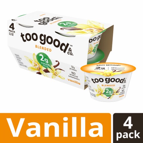 Too Good & Co. Vanilla Yogurt Cultured Low Fat Milk Product Cups