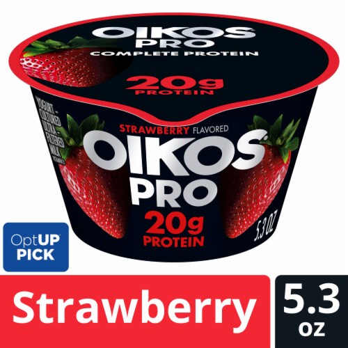 Oikos Pro Strawberry High Protein Yogurt Cultured Dairy Product