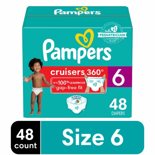 Pampers Cruisers 360 Baby Diapers Size 6 (35+ lbs)