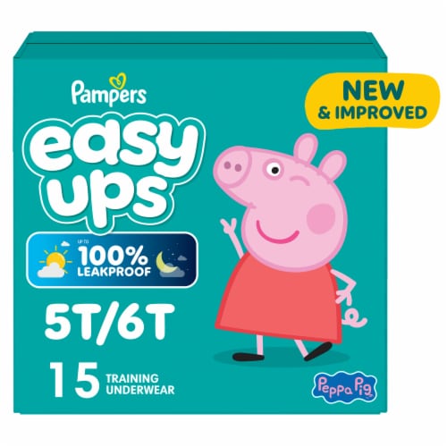 Pampers Easy Ups Training Underwear, 5T – 6T (41+ lb)