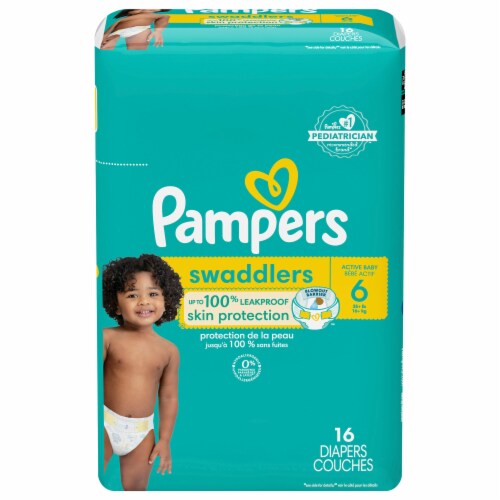 Pampers Swaddlers Active Baby Size 6 Diapers (35+lbs)