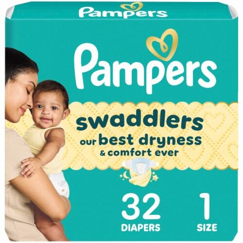Pampers Swaddlers Newborn Baby Diapers Size 1 (8-14 lbs)