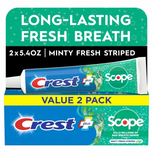 Crest + Scope Minty Fresh Complete Whitening Toothpaste Value Pack