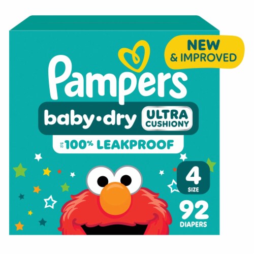 Pampers Baby Dry Baby Diapers Size 4 (22-37 lbs)