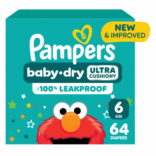 Pampers Baby Dry Baby Diapers Size 6 (35+ lbs)