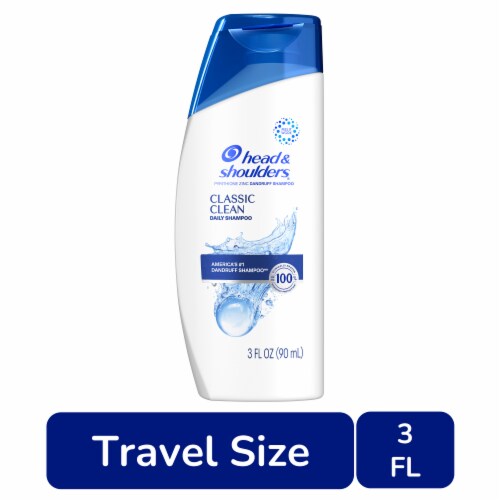 Head and Shoulders Dandruff Shampoo, Classic Clean for Daily Use Travel Size