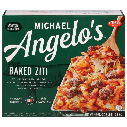 Michael Angelo’s® Baked Ziti With Meatballs Family Size Frozen Meal