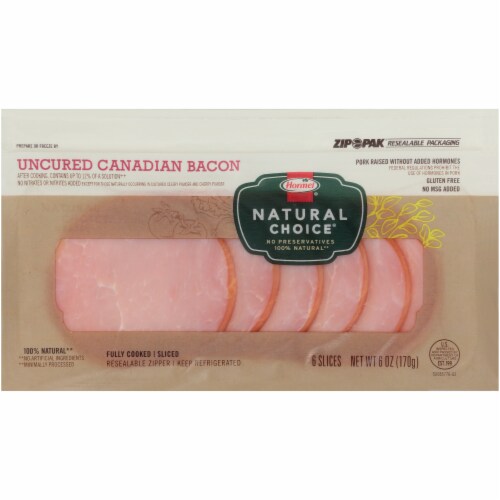 Hormel® Natural Choice® Uncured Canadian Bacon