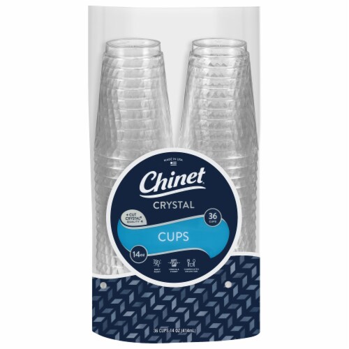 Chinet® Clear Crystal Plastic Cups