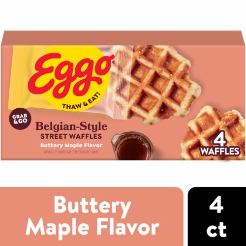 Eggo® Buttery Maple Flavor Belgian-Style Frozen Street Waffles
