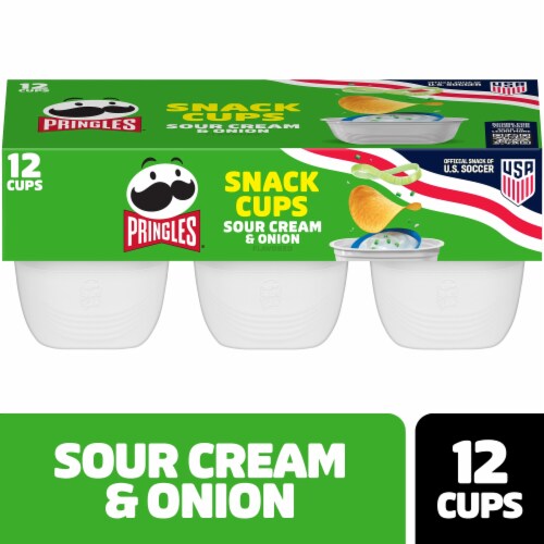 Pringles® Snack Cups Sour Cream and Onion Snack Cups Potato Crisps Chips
