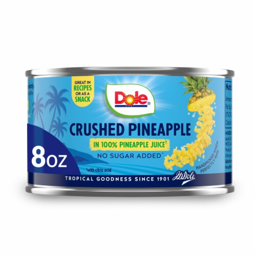Dole® Canned Crushed Pineapple Fruit In 100% Pineapple Juice