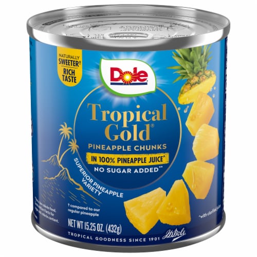 Dole® Canned Tropical Gold® Pineapple Chunks in 100% Pineapple Juice