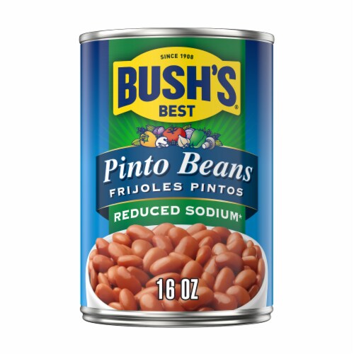 Bush’s Reduced Sodium Pinto Beans 16 oz