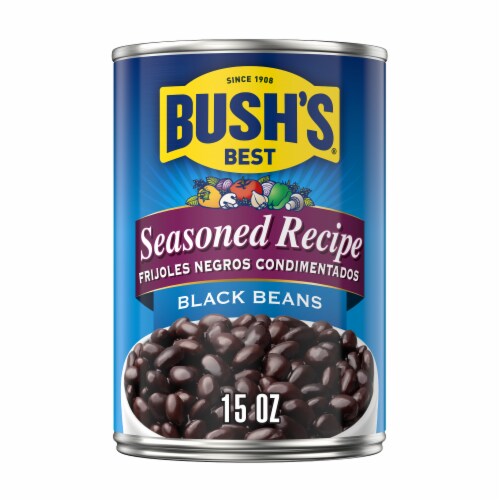 Bush’s Seasoned Recipe Black Beans 15 oz