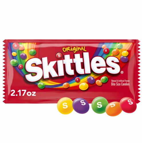 Skittles Original Candy Chewy Fruit Candies Full Size Bag