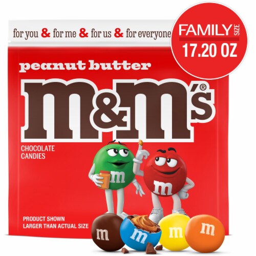 M&M’S Peanut Butter Milk Chocolate Candy Family Size Bag