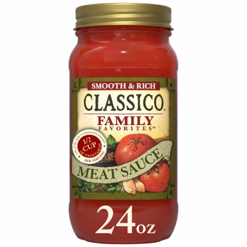 Classico Family Favorites Meat Smooth & Rich Pasta Sauce, Jar