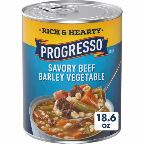 Progresso Rich & Hearty Savory Beef Barley Vegetable Canned Soup