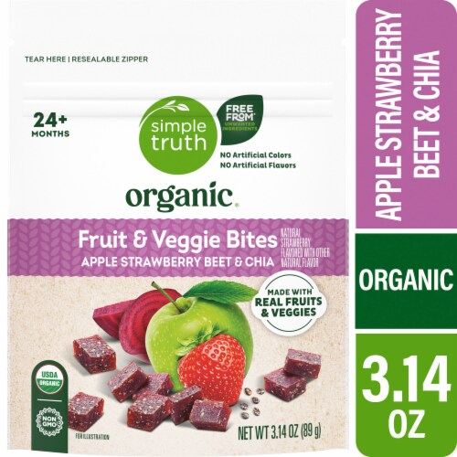Simple Truth Organic® Apple Strawberry Beet and Chia Fruit and Veggie Bites