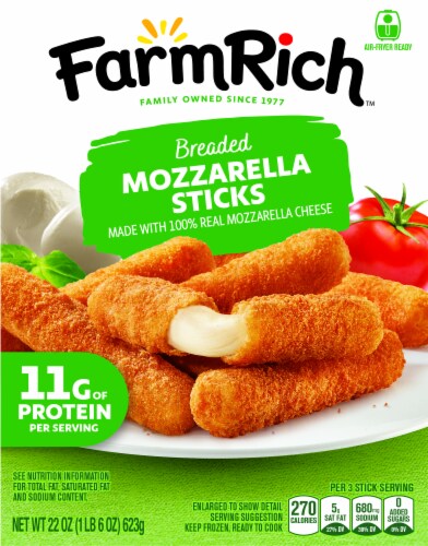 Farm Rich Frozen Breaded Mozzarella Cheese Sticks