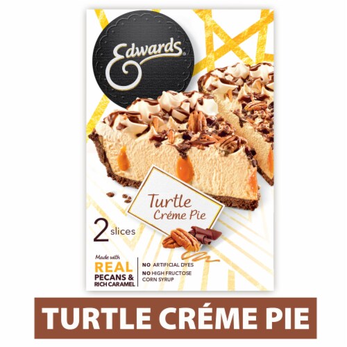 Edwards Singles Desserts Frozen Turtle Pie Slices