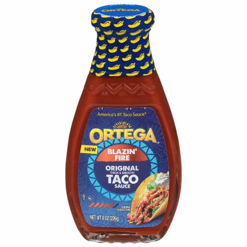 Ortega Blazin’ Fire Taco Sauce, Original Hot Taco Sauce, Kosher