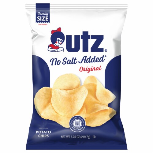Utz® Family Size No Salt Added Original Potato Chips