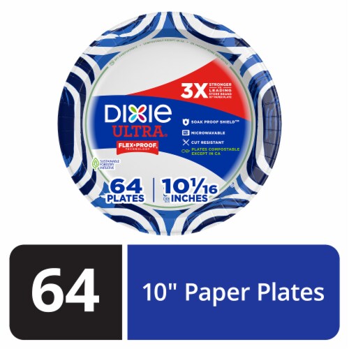 Dixie Ultra® Compostable 10-Inch Paper Plates
