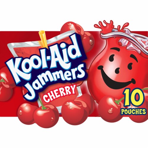 Kool-Aid Jammers Cherry Flavored Drink, Box, Pouches