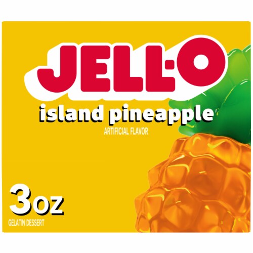 Jell-O Island Pineapple Gelatin Dessert Mix, Box