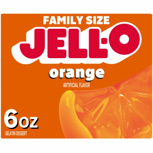 Jell-O Orange Gelatin Dessert Mix, Sweet Treat Dessert, Box