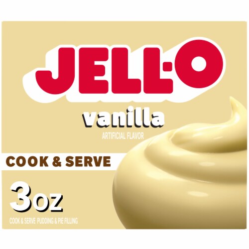 Jell-O Cook & Serve Vanilla Pudding & Pie Filling Mix, Box